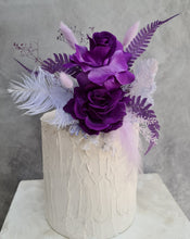 Load image into Gallery viewer, Dark Purple & lilac Floral Cake Topper