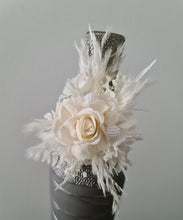 Load image into Gallery viewer, Elegant Boho peony off white everlasting flowers corsage & buttonhole AB1198 - School formal, prom, graduation, wedding