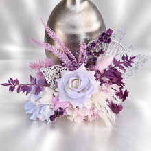 Load image into Gallery viewer, Violet purple preserved flowers cake topper - graduation, birthday