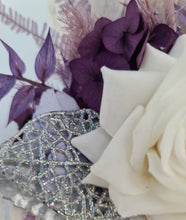 Load image into Gallery viewer, Violet, purple, white Floral Cake Topper - Birthday, Anniversary, Graduation