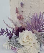 Load image into Gallery viewer, Violet, purple, white Floral Cake Topper - Birthday, Anniversary, Graduation