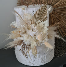 Load image into Gallery viewer, Boho Preserved & dry flowers cake topper – birthday, baby shower, graduation, wedding