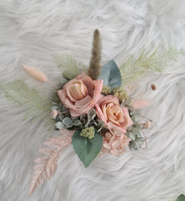 Load image into Gallery viewer, Sage & blush floral cake topper x 2 - wedding, engagement, birthday