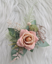 Load image into Gallery viewer, Sage & blush floral cake topper x 2 - wedding, engagement, birthday