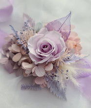 Load image into Gallery viewer, Pastel violet purple preserved rose corsage AB2027 - School formal, prom, graduation