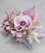 Load image into Gallery viewer, Pastel violet purple preserved rose corsage AB2027 - School formal, prom, graduation