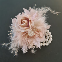Load image into Gallery viewer, Sophisticated nude peony everlasting flowers corsage & buttonhole AB2031 - School formal, prom, graduation