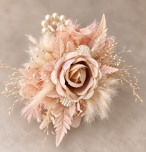 Load image into Gallery viewer, Sophisticated nude peony everlasting flowers corsage & buttonhole AB2031 - School formal, prom, graduation