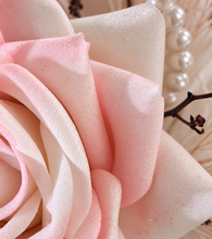 Load image into Gallery viewer, Everlasting preserved flowers corsage pastel pink & white AB2045 - School formal, prom, graduation