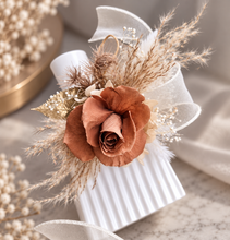 Load image into Gallery viewer, Preserved brown rose, champagne gold & neutral AB2063 - School formal, prom, graduation
