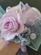 Load image into Gallery viewer, Pastel unicorn colours preserved rose corsage AB2065 - School formal, prom, graduation