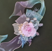 Load image into Gallery viewer, Pastel unicorn colours preserved rose corsage AB2065 - School formal, prom, graduation