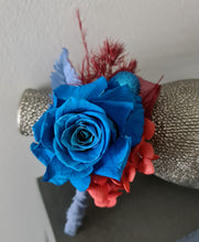 Load image into Gallery viewer, Preserved blue rose corsage & buttonhole AB2073 - School formal, prom, graduation