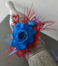 Load image into Gallery viewer, Preserved blue rose corsage & buttonhole AB2073 - School formal, prom, graduation