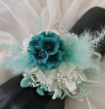 Load image into Gallery viewer, Mint & Emerald preserved flowers corsage AB2075 - School formal, prom, graduation