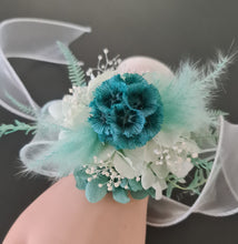 Load image into Gallery viewer, Mint & Emerald preserved flowers corsage AB2075 - School formal, prom, graduation
