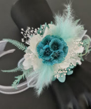 Load image into Gallery viewer, Mint & Emerald preserved flowers corsage AB2075 - School formal, prom, graduation