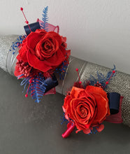Load image into Gallery viewer, Preserved red rose corsage & buttonhole AB2076 - School formal, prom, graduation