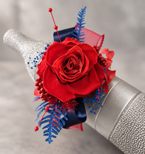 Load image into Gallery viewer, Preserved red rose corsage & buttonhole AB2076 - School formal, prom, graduation