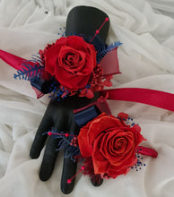 Load image into Gallery viewer, Preserved red rose corsage & buttonhole AB2076 - School formal, prom, graduation