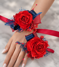 Load image into Gallery viewer, Preserved red rose corsage & buttonhole AB2076 - School formal, prom, graduation