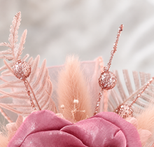 Load image into Gallery viewer, Preserved smokey pink rose corsage & buttonhole AB2082 - School formal, prom, graduation