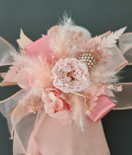Load image into Gallery viewer, Preserved peach peony corsage & buttonhole AB2083 - School formal, prom, graduation