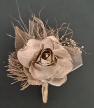 Load image into Gallery viewer, Champagne gold everlasting flowers corsage & buttonhole AB2103 - School formal, prom, graduation