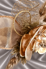 Load image into Gallery viewer, Bright orchid and champagne gold everlasting flowers corsage & buttonhole AB2105 - School formal, prom, graduation