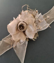 Load image into Gallery viewer, Champagne gold everlasting flowers corsage & buttonhole AB2106 - School formal, prom, graduation