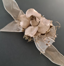 Load image into Gallery viewer, Champagne gold everlasting flowers corsage & buttonhole AB2106 - School formal, prom, graduation