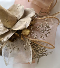 Load image into Gallery viewer, Champagne gold everlasting flowers snap lock corsage & buttonhole AB2107 - School formal, prom, graduation