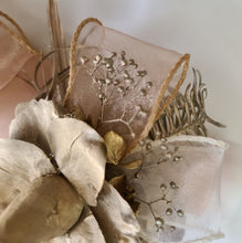Load image into Gallery viewer, Champagne gold everlasting flowers snap lock corsage & buttonhole AB2107 - School formal, prom, graduation
