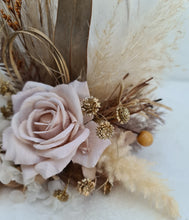 Load image into Gallery viewer, AB2113 Boho everlasting flowers cake topper creamy - engagement, wedding, birthday, event