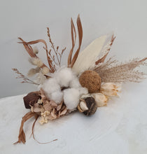 Load image into Gallery viewer, AB2115 Boho cotton flower cake topper nude - engagement, wedding, birthday, event