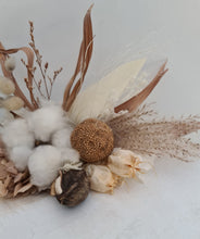 Load image into Gallery viewer, AB2115 Boho cotton flower cake topper nude - engagement, wedding, birthday, event