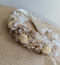 Load image into Gallery viewer, Boho nude preserved flowers crown AB2121 – wedding, maternity photoshoot, hen’s party, event