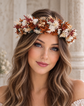 Load image into Gallery viewer, Rustic preserved flowers crown AB2122A – wedding, maternity photoshoot, hen’s party, event