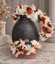 Load image into Gallery viewer, Rustic preserved flowers crown AB2124A – wedding, maternity photoshoot, hen’s party, event