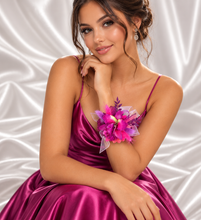 Load image into Gallery viewer, Bright pink fuchsia orchid corsage & buttonhole AB2133 - School formal, prom, graduation