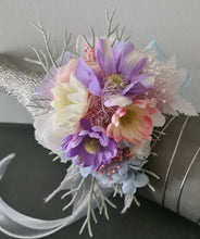 Load image into Gallery viewer, Pastel multicolour everlasting flowers corsage & buttonhole AB2147 - School formal, prom, graduation