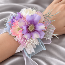 Load image into Gallery viewer, Pastel multicolour everlasting flowers corsage & buttonhole AB2147 - School formal, prom, graduation