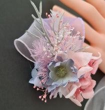 Load image into Gallery viewer, Pastel multicolour everlasting flowers corsage & buttonhole AB2147 - School formal, prom, graduation