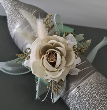 Load image into Gallery viewer, Sage green everlasting flowers corsage & buttonhole AB2150 - School formal, prom, graduation