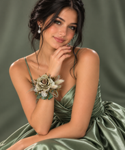Load image into Gallery viewer, Sage green everlasting flowers corsage & buttonhole AB2150 - School formal, prom, graduation