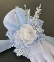 Load image into Gallery viewer, Baby blue preserved flowers corsage & buttonhole AB2163 - School formal, prom, graduation