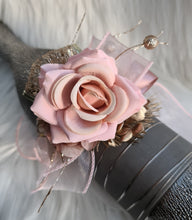 Load image into Gallery viewer, Blush & gold everlasting flowers corsage AB2175 - School formal, prom, graduation