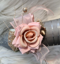 Load image into Gallery viewer, Blush & gold everlasting flowers corsage AB2175 - School formal, prom, graduation