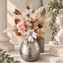 Load image into Gallery viewer, Everlasting flowers blush, champagne gold & neutral cake topper AB2180