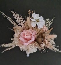 Load image into Gallery viewer, Everlasting flowers blush, champagne gold & neutral cake topper AB2181